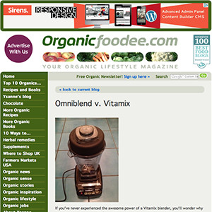 omniblend australia organicfoodie.com blender review